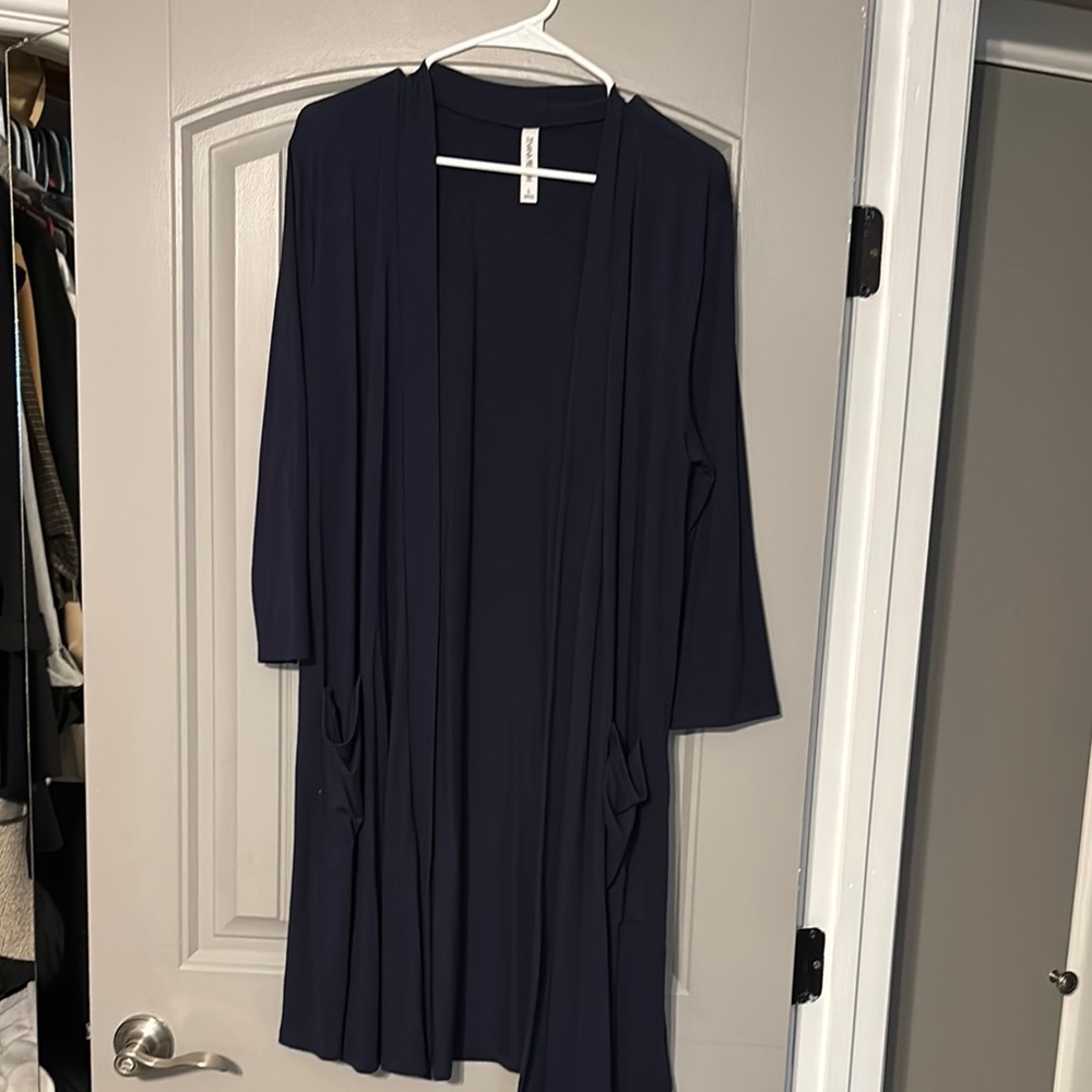 Elegant Navy Open Cardigan